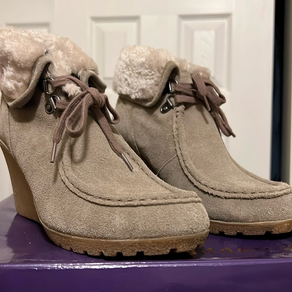 Sonoma Suede Wedge Bootie